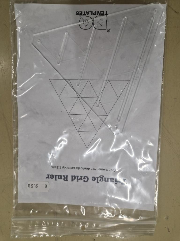 Triangle Grid Ruler voor tekenen, Ophalen of Verzenden