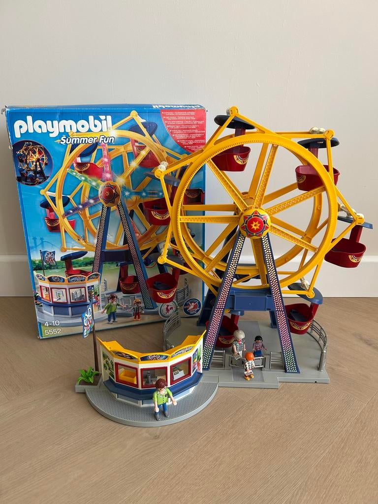 Playmobil Groot draairad met verlichting 5552 - Summer Fun, Kinderen en Baby's, Speelgoed | Playmobil, Ophalen of Verzenden, Zo goed als nieuw