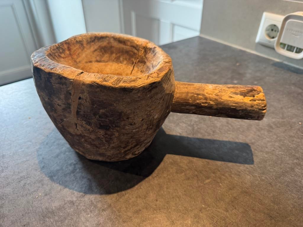 Oud hout accesoires, Huis en Inrichting, Woonaccessoires | Schalen en Manden, Ophalen, Zo goed als nieuw, Overige vormen, Hout