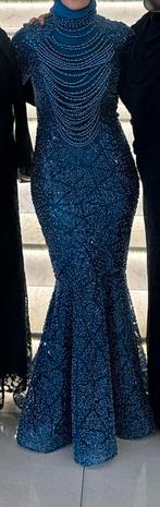 Turkse gala jurk - ( Luxe ), Kleding | Dames, Jurken, Blauw, Ophalen of Verzenden, Zo goed als nieuw, Maat 36 (S)