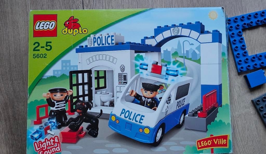 Lego duplo set politie bureau nr 5602, Ophalen of Verzenden, Zo goed als nieuw, Duplo