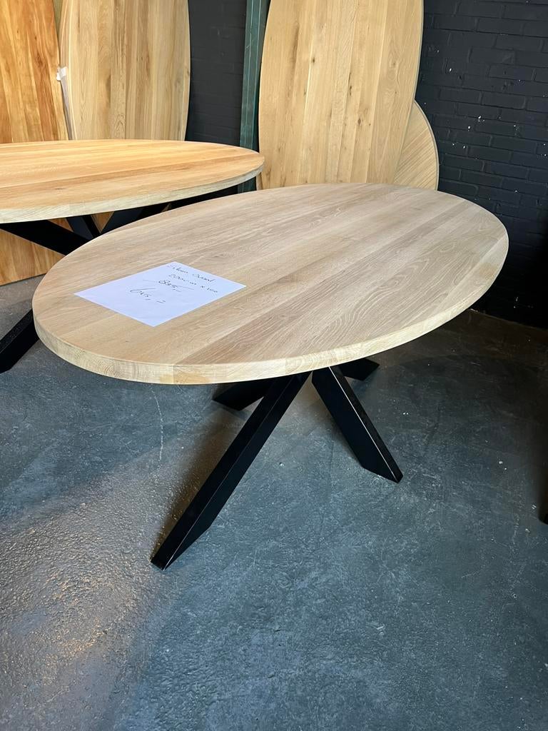 LEEGVERKOOP OUTLET AFDELING TAFEL EIKEN VANAF €495, Bruin, Verzenden, Nieuw, Overige materialen