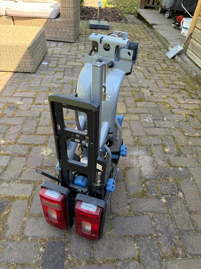 Movanext trekhaak fietsendrager voor 2 fietsen, Ophalen, Gebruikt, 2 fietsen, Trekhaakdrager