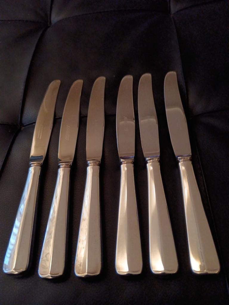 Gero Zilvium 100 Haags Lofje Dinermessen, Antiek en Kunst, Antiek | Bestek, Ophalen of Verzenden