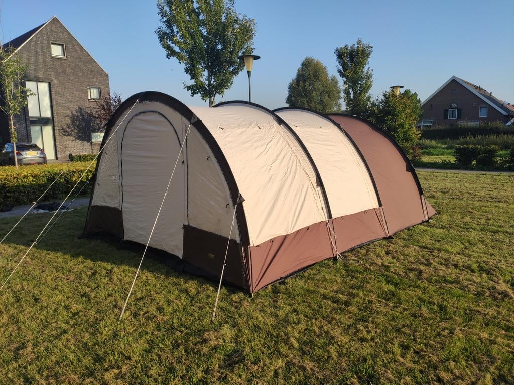 Obelink Hypercamp Fashion Gold 4p tunneltent + losse luifel, Ophalen, Gebruikt, Tot en met 4