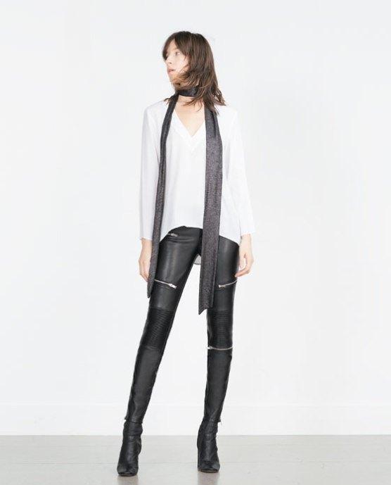 Witte blouse met v-hals maat 38, Maat 38/40 (M), Wit, Ophalen of Verzenden, GuessWhat!