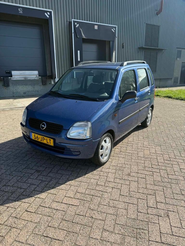 Opel Agila 1.2 I 16V 2002 Blauw NIEUWE APK, Auto's, Voorwielaandrijving, 15 km/l, 74 pk, 31 €/maand