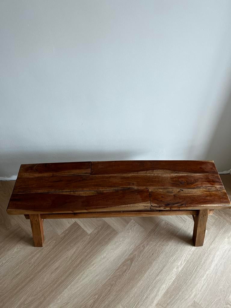 Houten bankje, Ophalen, Gebruikt, Minder dan 75 cm, Tweepersoons