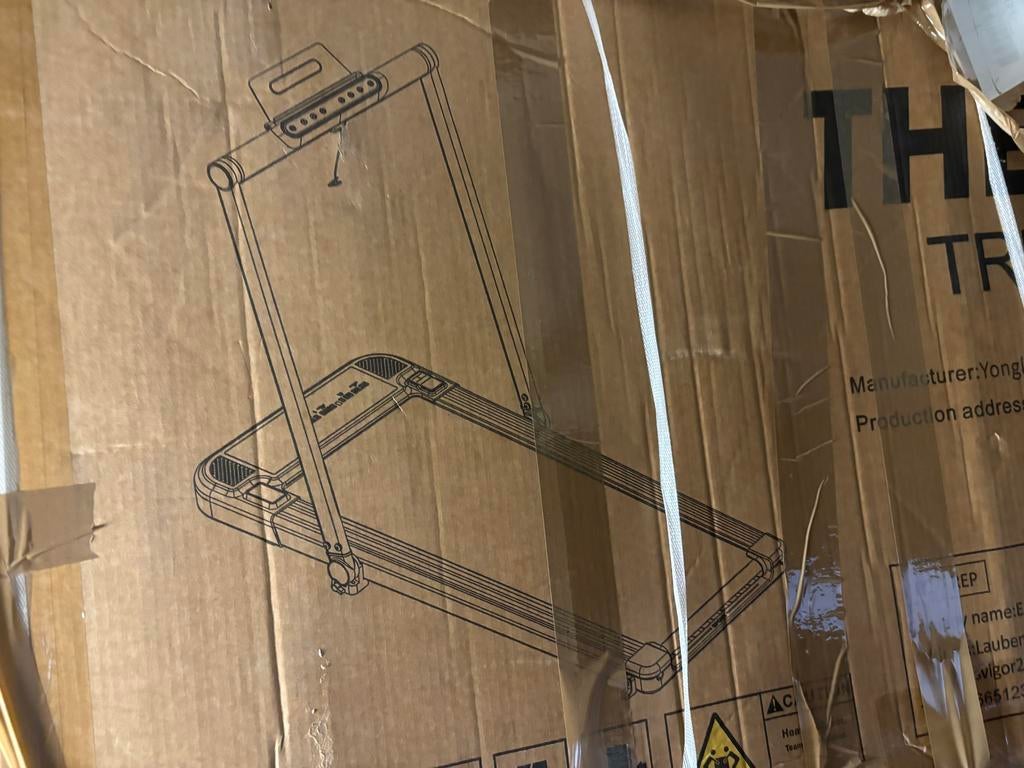 Nieuwe THERUN 2-in-1 Loopband & Walking Pad - Opvouwbaar, Sport en Fitness, Ophalen, Nieuw, Metaal, Loopband