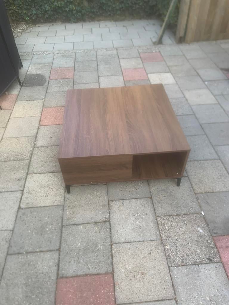 Salontafel, Huis en Inrichting, Tafels | Salontafels, 50 tot 100 cm, Vierkant, Ophalen of Verzenden, Zo goed als nieuw