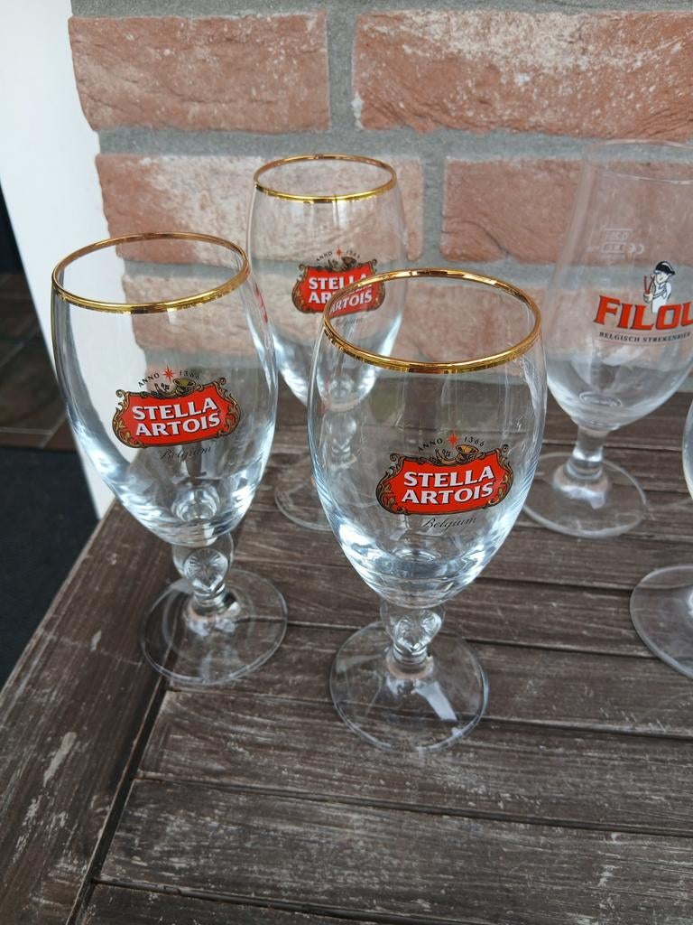 Speciaal bier glazen Grimbergen La Chouffe La Trappe t IJ, Verzamelen, Biermerken, Ophalen of Verzenden, Zo goed als nieuw, Glas of Glazen