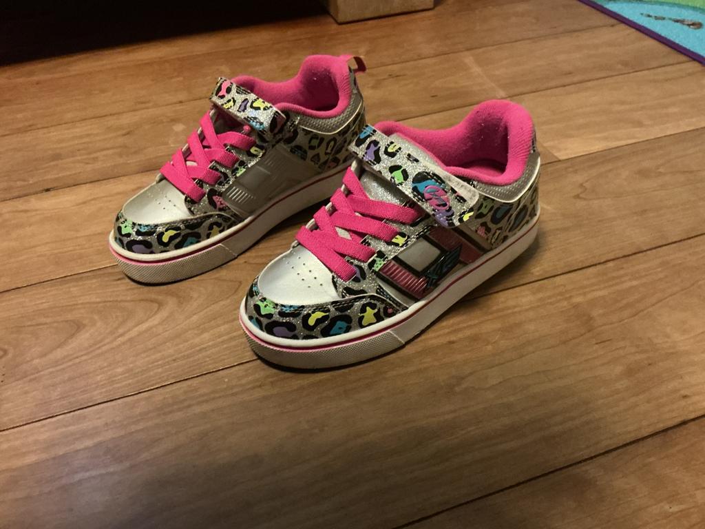 Heelys X2 rolschaatsen maat 34, cheetah print, Ophalen of Verzenden, Gebruikt, Kinderen