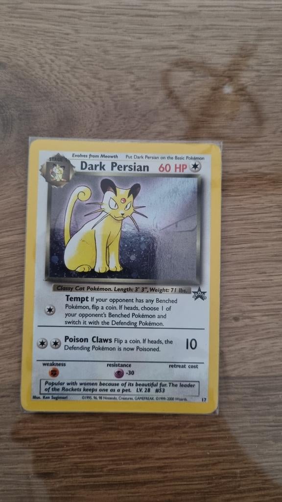 Dark Persian Holo WOTC Promo, Ophalen of Verzenden, Zo goed als nieuw, Losse kaart, Foil
