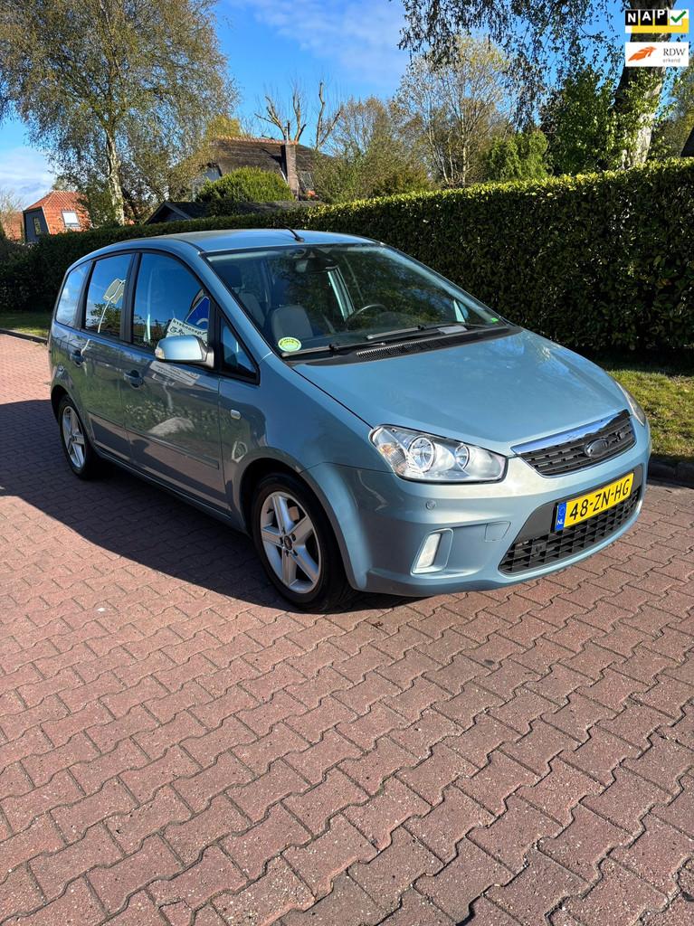 Ford C-Max 1.8-16V Titanium Flexifuel NAP NWE APK!, Voorwielaandrijving, Gebruikt, Zwart, 4 cilinders