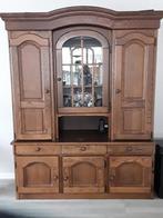 Eiken kast, Huis en Inrichting, Kasten | Ladekasten, Glas, 5 laden of meer, 150 tot 200 cm, Zo goed als nieuw