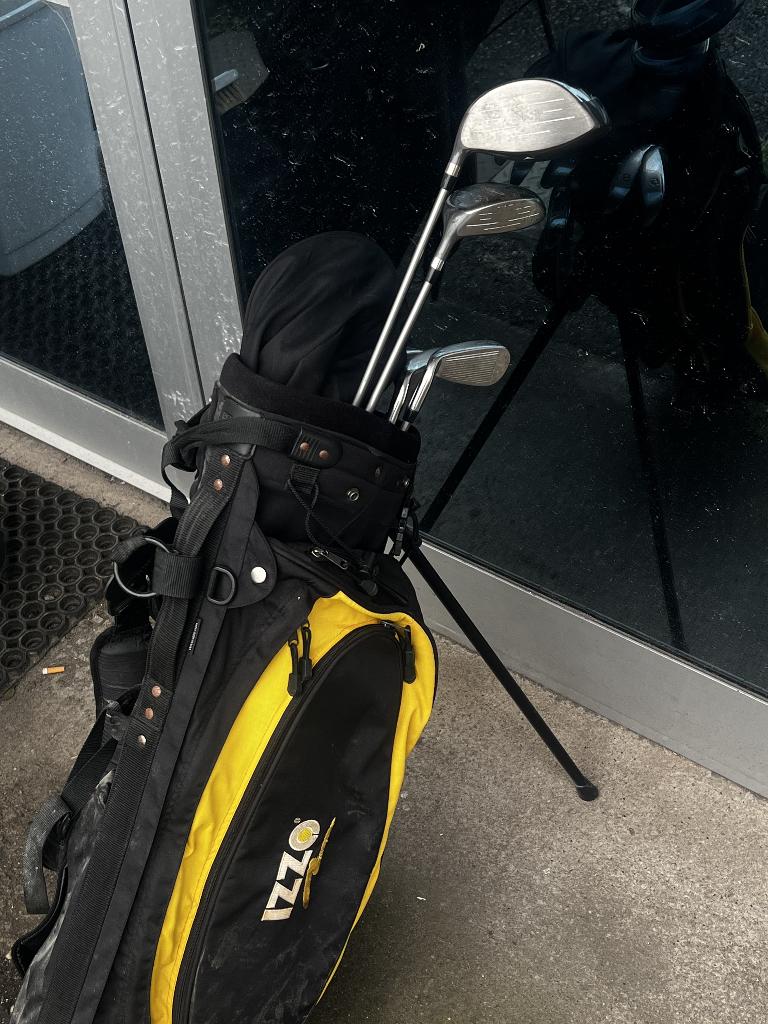 Izzo standbag met golfclubs, Ophalen, Gebruikt, Set, Overige merken