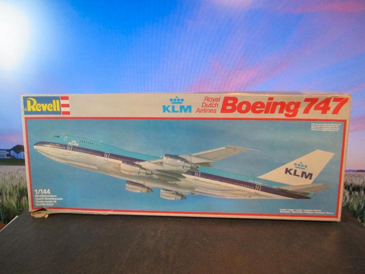 1:144 Boeing 747 KLM Revell bouwdoos Nr. 4223 uit 1983, Hobby en Vrije tijd, Modelbouw | Vliegtuigen en Helikopters, Zo goed als nieuw