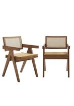 OHNO Houston - Houten Kantoorstoel - Walnoot - 2 voor €350, Niet ingevuld, Overige kleuren, Niet ingevuld, Nieuw