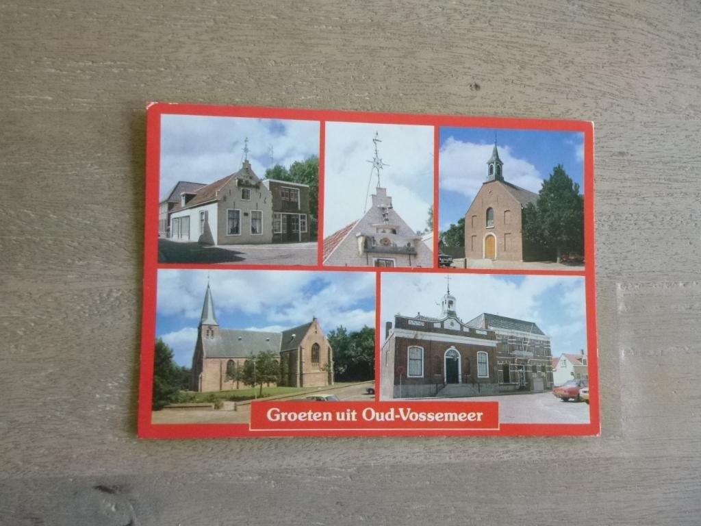 Oud Vossemeer, kerk 1980, Verzenden, 1980 tot heden, Gelopen, Zuid-Holland