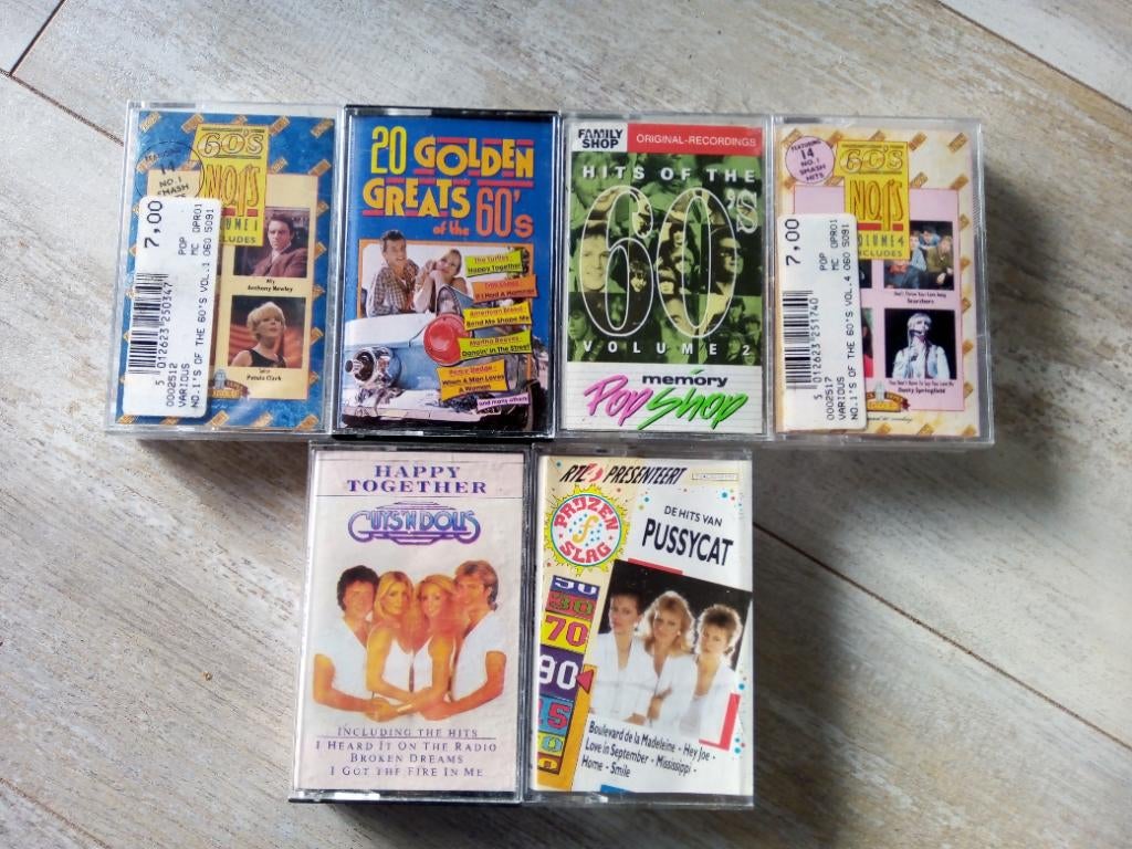 6 cassette s, Ophalen of Verzenden, Gebruikt, 2 t/m 25 bandjes
