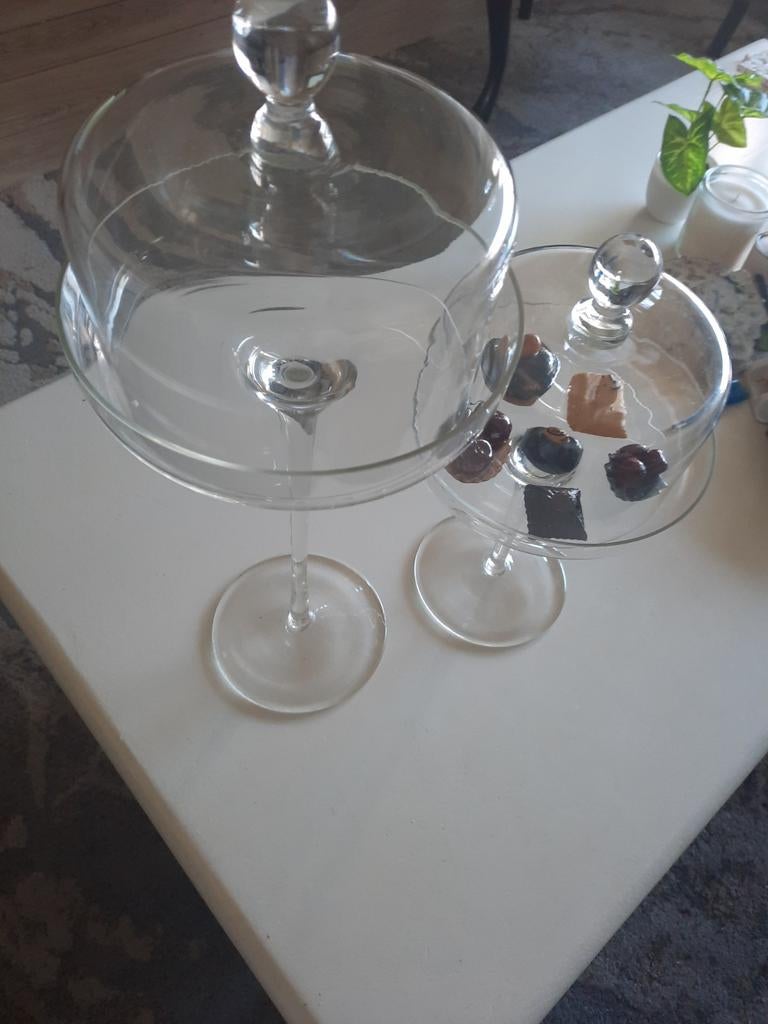 Glazen stolp op voet ., Ophalen of Verzenden, Zo goed als nieuw, Overige typen