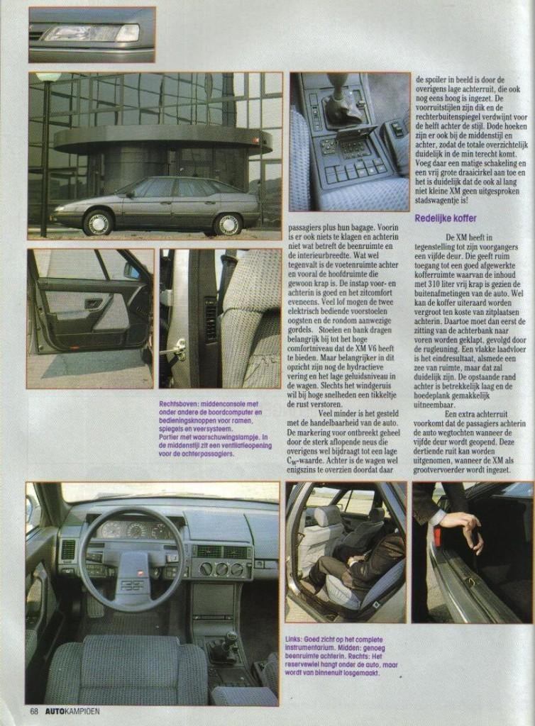 Autokampioen test Citroen XM V6 Oktober 1989, Ophalen of Verzenden, Gelezen, Citroën