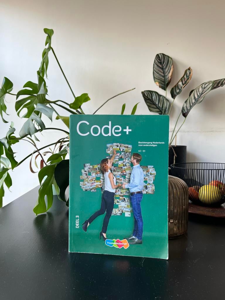 Code+ Deel 3 - Basiscursus Nederlands voor anderstaligen, Ophalen of Verzenden, Alpha, Zo goed als nieuw, Overige niveaus
