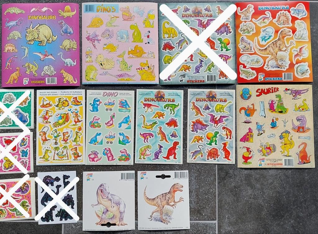 Vintage stickervellen (23 foto's) uit de jaren 90 ad. 1/2, Ophalen of Verzenden, Nieuw