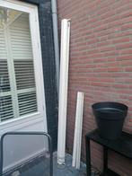 Screens met creme doek, Ophalen, Wit, 200 cm of meer, 200 cm of meer