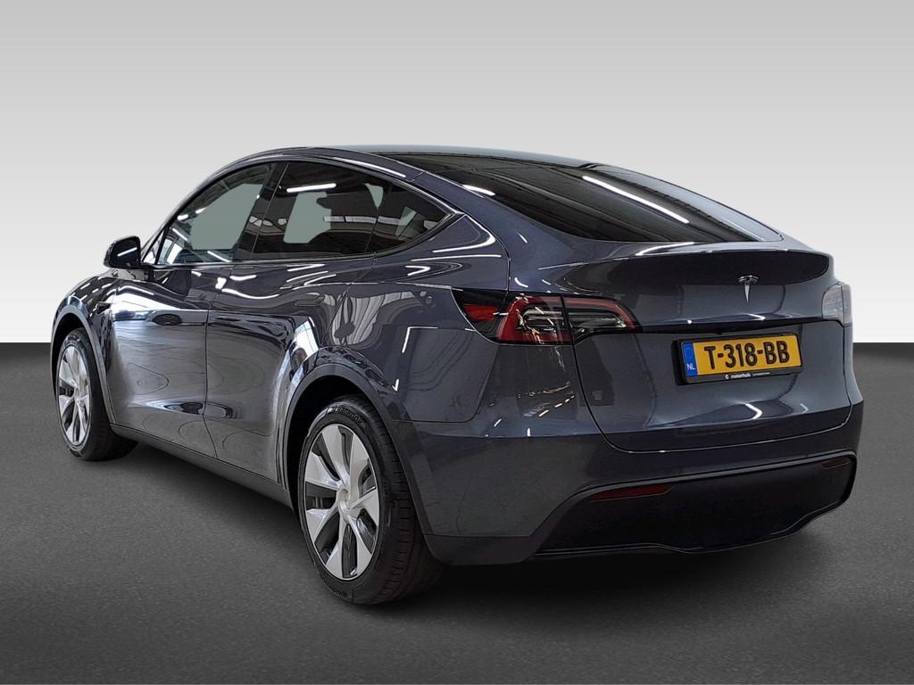 Tesla Model Y 58KWH 238PK RWD NAVI LEDER PANO LED CAMERA NAP, Auto's, Tesla, Automaat, 238 pk, Gebruikt, Zwart
