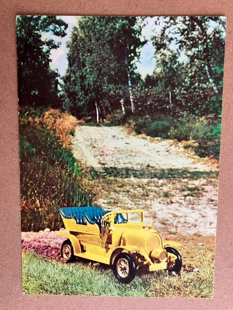 Ansichtkaart met Matchbox auto Spijker uit 1904, Verzamelen, Ophalen of Verzenden, Voor 1920, Ongelopen, Voertuig