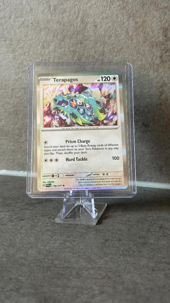 Terapagos 178/217 - Ascended Heroes - Holo, Ophalen of Verzenden, Zo goed als nieuw, Losse kaart