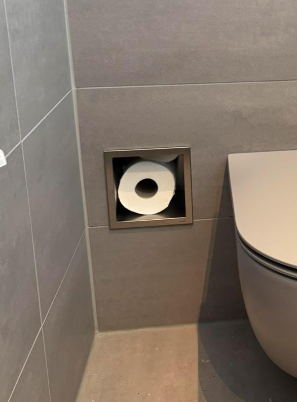 Looox toiletrolhouder, nieuw in doos, 2x!, Huis en Inrichting, Badkamer | Badtextiel en Accessoires, Nieuw, Overige typen, Wit