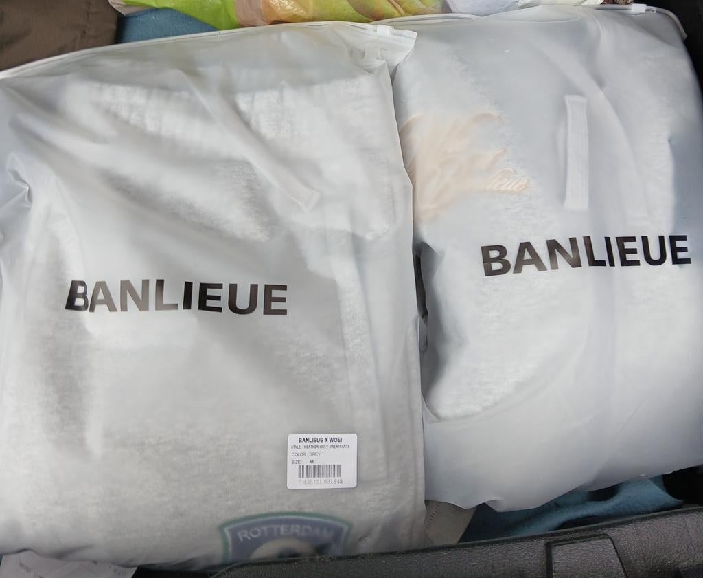 Banlieue x Woei sweatpants nieuw, Ophalen, Nieuw, Maat 48/50 (M), Grijs