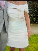 Korte bruidsjurk maat 34 36, Kleding | Dames, Ophalen of Verzenden, Zo goed als nieuw, Wit, Trouwjurk