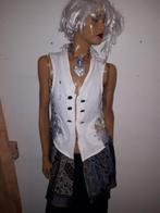 Witte gilet met print van giusto dama maat S zgan, Giusto dama, Overige kleuren, Ophalen of Verzenden, Zo goed als nieuw
