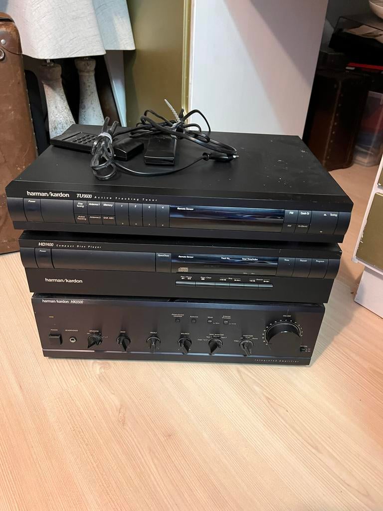 Harman Kardon installatie met versterker, cd speler, tuner, Gebruikt, Losse componenten, Cd-speler, Ophalen