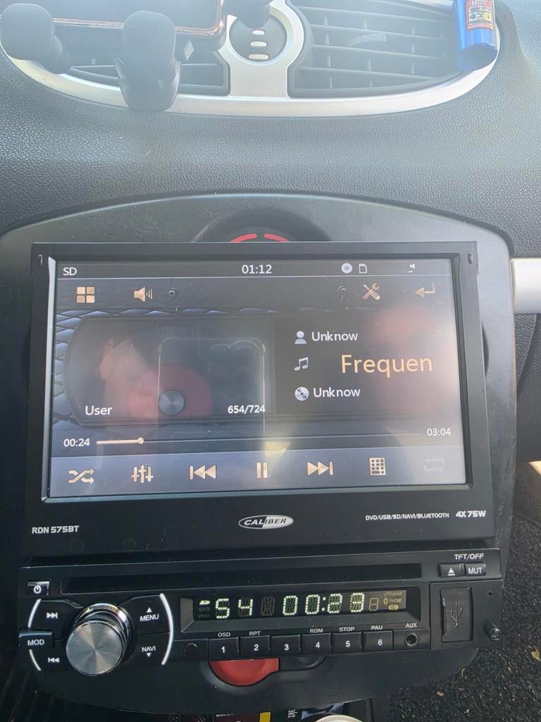 Caliber klapscherm navi Bluetooth sd dvd, Ophalen of Verzenden, Zo goed als nieuw