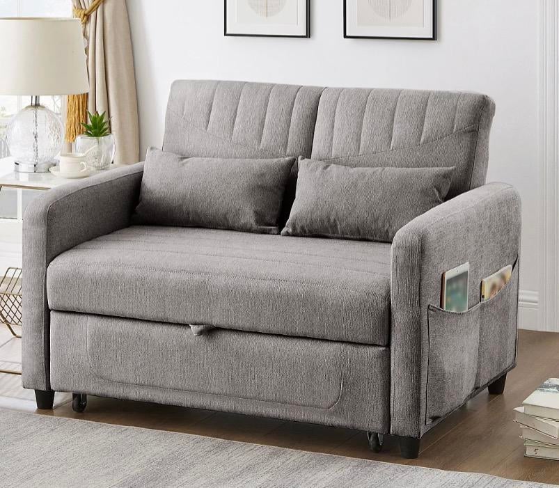 Slaapbank Merax twv €400,-, Ophalen, Overige maten, Grijs, Overige maten