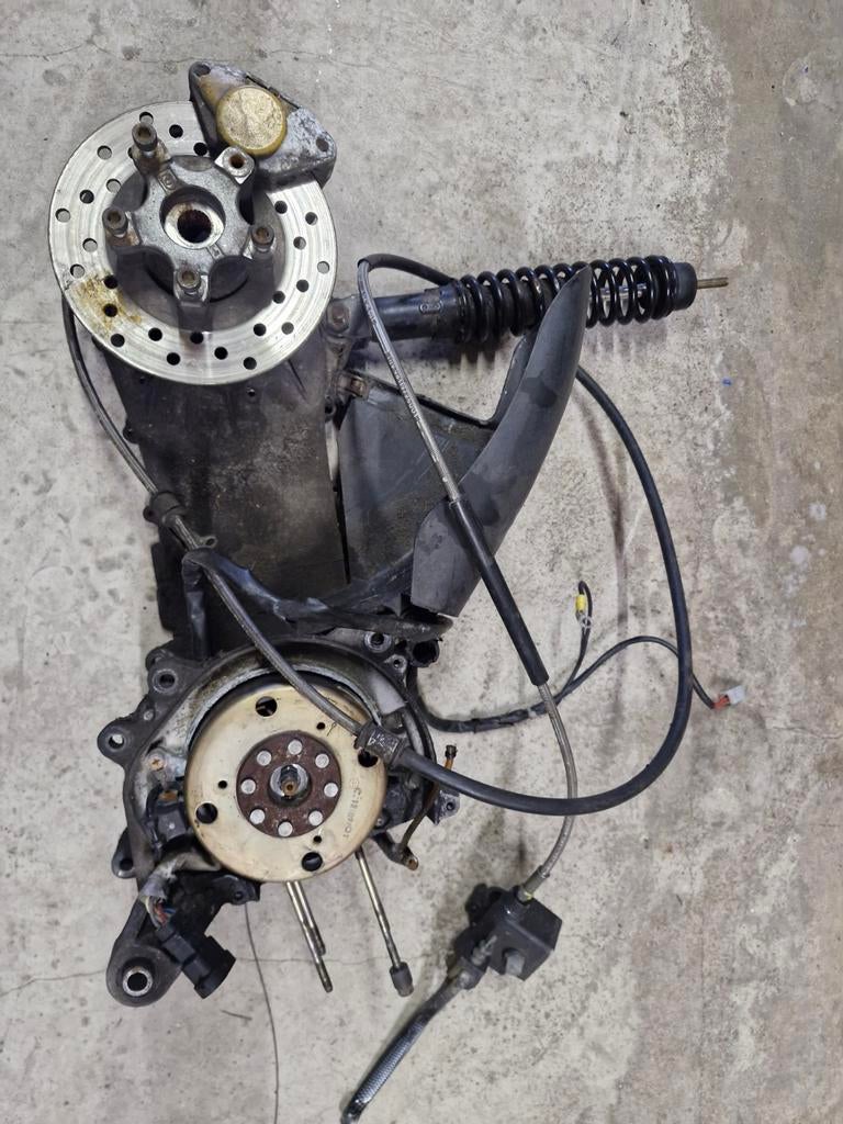 Piaggio 2takt dubbeldisk blok, Ophalen