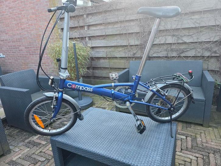 Compass vouwfiets, mooie staat. Met tas., Fietsen en Brommers, Fietsen | Vouwfietsen, 20 inch of meer, Versnellingen, Ophalen of Verzenden