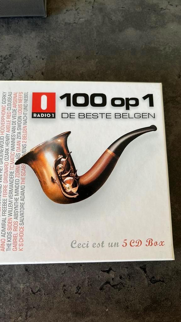 100 op 1 De Beste Belgen (5CD), Cd's en Dvd's, Cd's | Pop, Zo goed als nieuw, 2000 tot heden, Ophalen of Verzenden