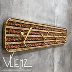 Vintage, brocante wandkapstok bloemen en goudkleur, Gebruikt, -, -, Minder dan 100 cm