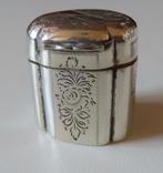 Koopje! Antiek zilveren lodereindoosje Dokkum 1860, incl ver, Verzenden, Zilver