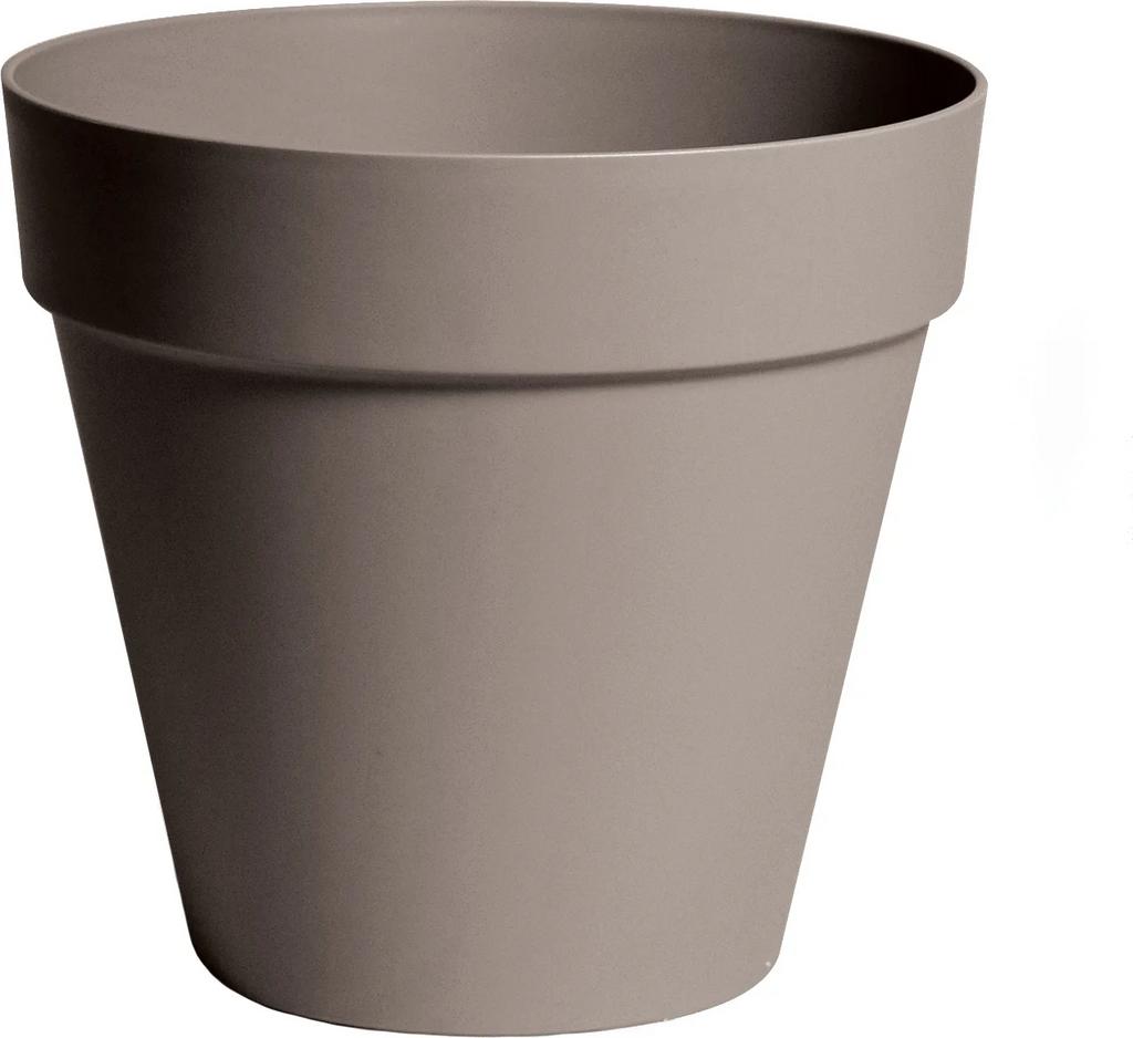 Intratuin Everydays Bloempot Taupe Kunststof - 5 Stuks, Ophalen of Verzenden, Zo goed als nieuw, Rond, Aardewerk