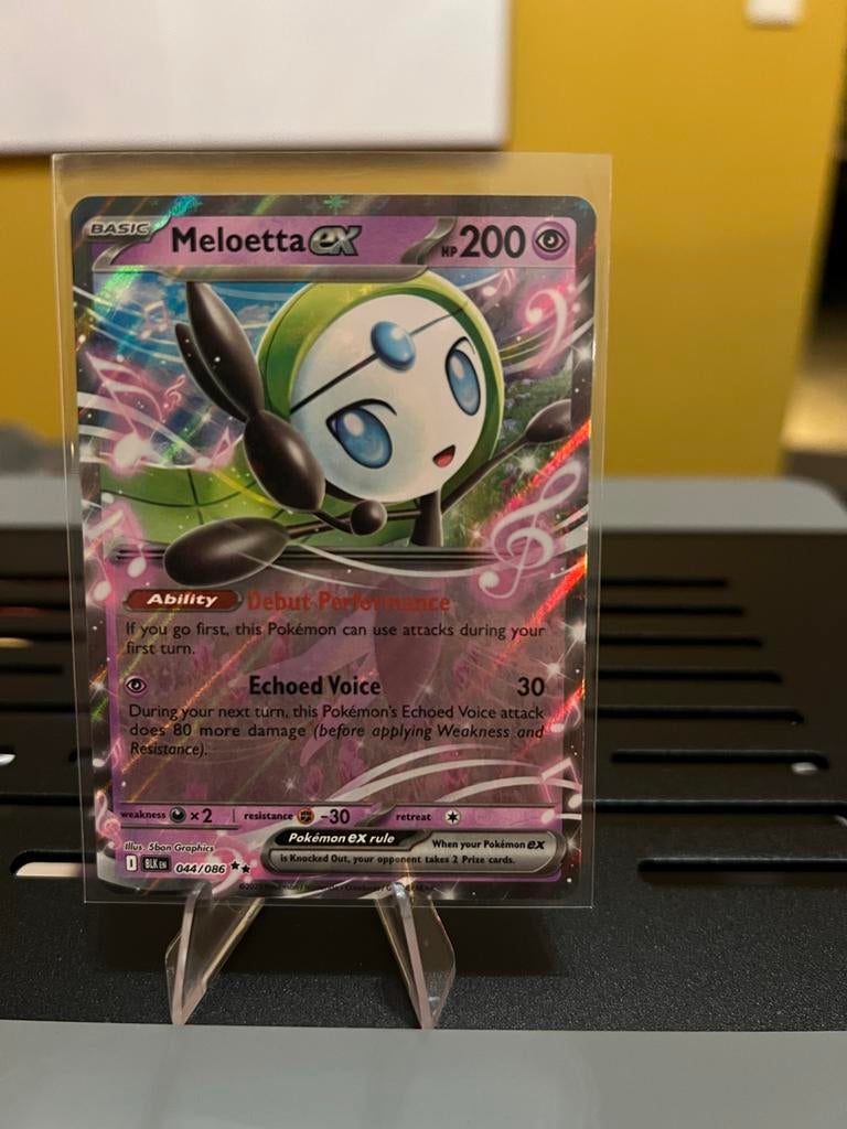 Meloetta ex Pokémon Kaart 044/086 - Zo goed als nieuw, Ophalen of Verzenden, Zo goed als nieuw, Losse kaart