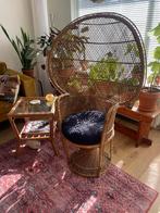 Koloniale fauteuil. Pauwenstoel, Ophalen, Zo goed als nieuw, 75 tot 100 cm, 75 tot 100 cm