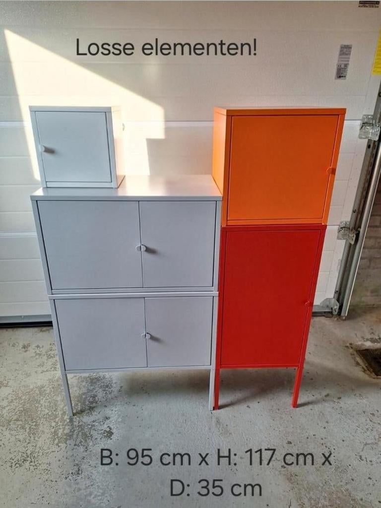 Ikea Lixhult kast diverse elementen, Ophalen, Zo goed als nieuw