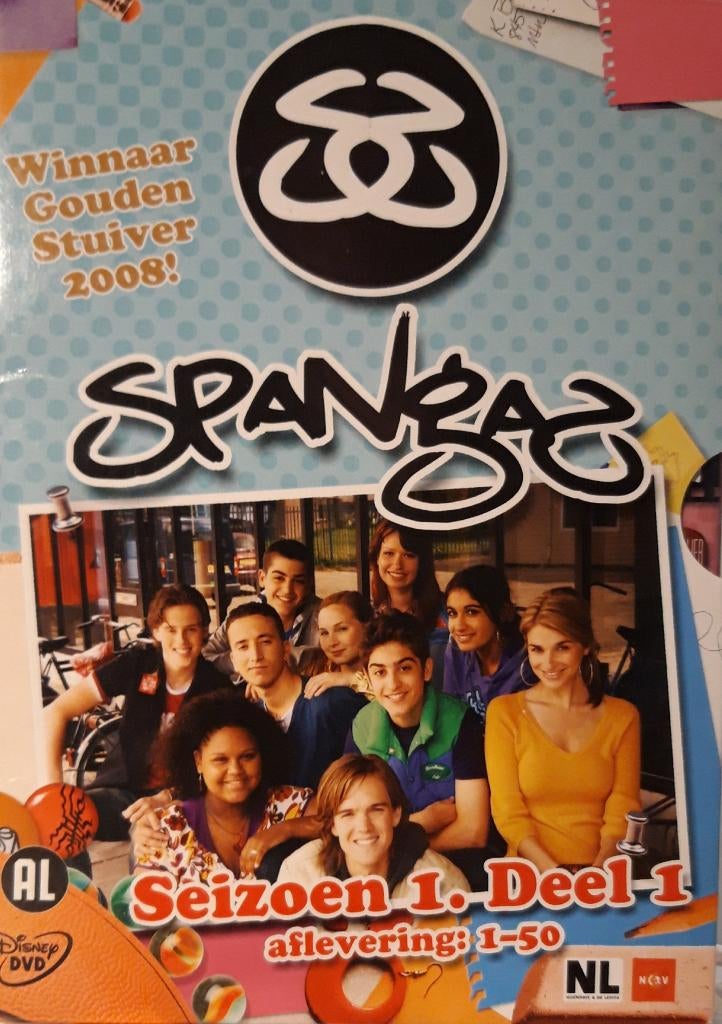 Spangas Seizoen 1 KRASVRIJE DVD'S 4 dvd, Cd's en Dvd's, Alle leeftijden, Ophalen of Verzenden, Zo goed als nieuw