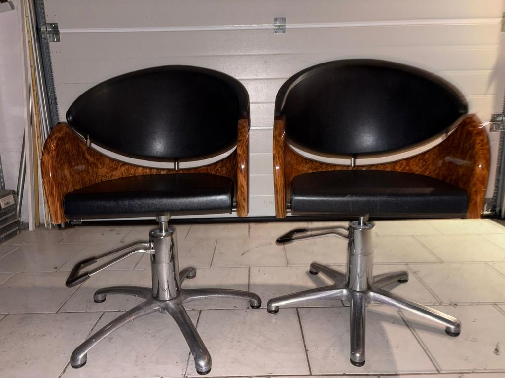 Kappers Pomp Stoelen, Ophalen of Verzenden, Zo goed als nieuw, Zwart